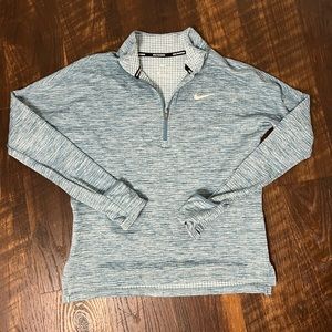 Nike Teal Woman’s Therma Sphere 1/4 Zip Running Pulloover - Small